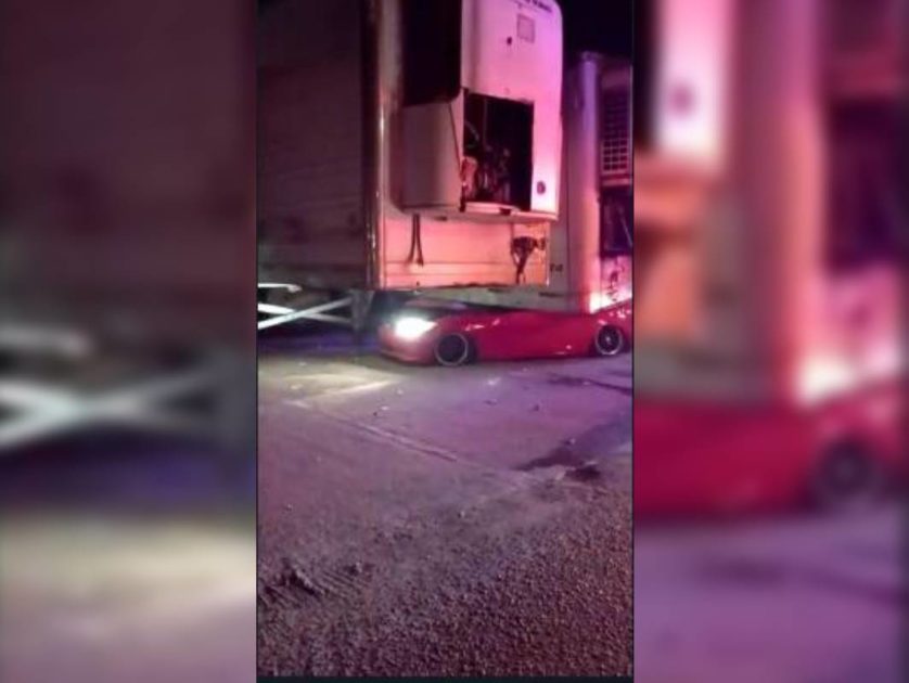 Sale ileso de milagro! conductor se queda dormido y choca contra caja ...