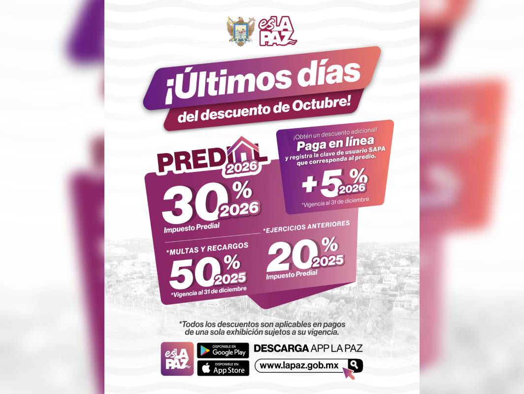 ¡Último día para aprovechar el 30% de descuento en el pago del predial ...