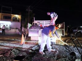 Caza Baches no se detiene! Los Cabos refuerza trabajos nocturnos para garantizar vialidades seguras