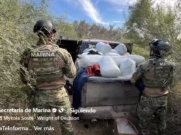 Aseguran en BCS más de 1.8 toneladas de metanfetamina y 53 kilos de fentanilo; embajador de EE.UU. reconoce operativo