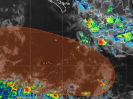 Baja presión aumenta a 50% su probabilidad de desarrollo ciclónico; podría convertirse en “Elida”