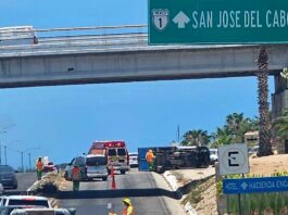 Reportan volcadura a la altura de Punta Ballena que afecta la circulación en el corredor SJC-CSL