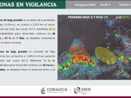 Lluvias en sierras y calor de hasta 40 grados marcarán el clima este lunes en BCS